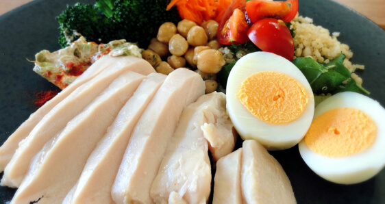 高たんぱく・低脂質な食事調整