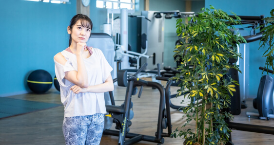 正しいフォームで筋トレができていない